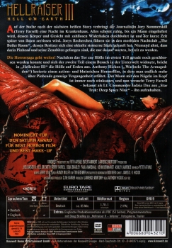 Hellraiser III - Hell on Earth - Einzel-DVD - Neu & OVP